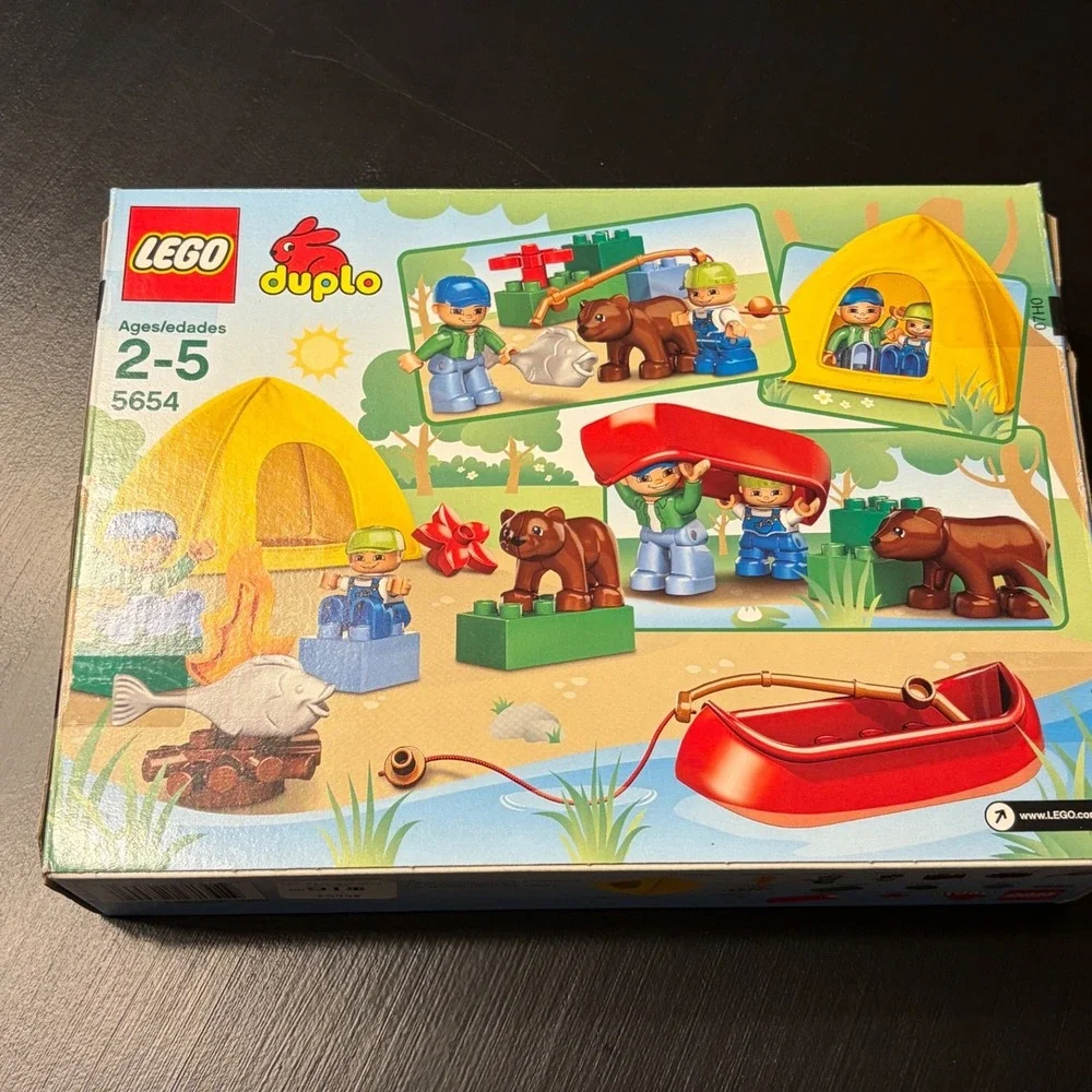 LEGO Duplo Fishing Trip 5654 Camping Canoe Bear Figures Preschool Toy New Sealed